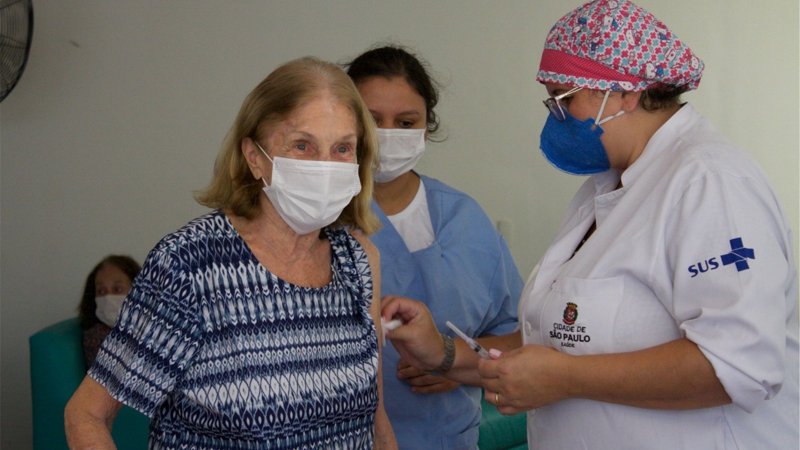Idosos são vacinados em São Paulo
Foto Divulgação/ Cora Residencial Senior