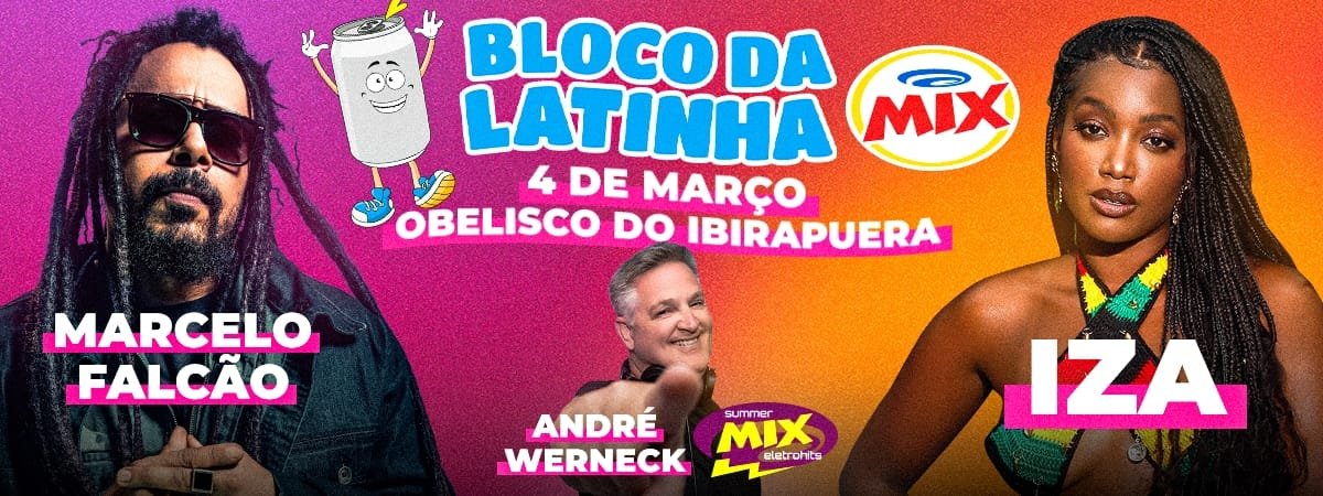 O Bloco da Latinha Mix 2025, criado pela Brandtruck, traz uma programação de peso para garantir a diversão do público no feriado mais esperado do ano