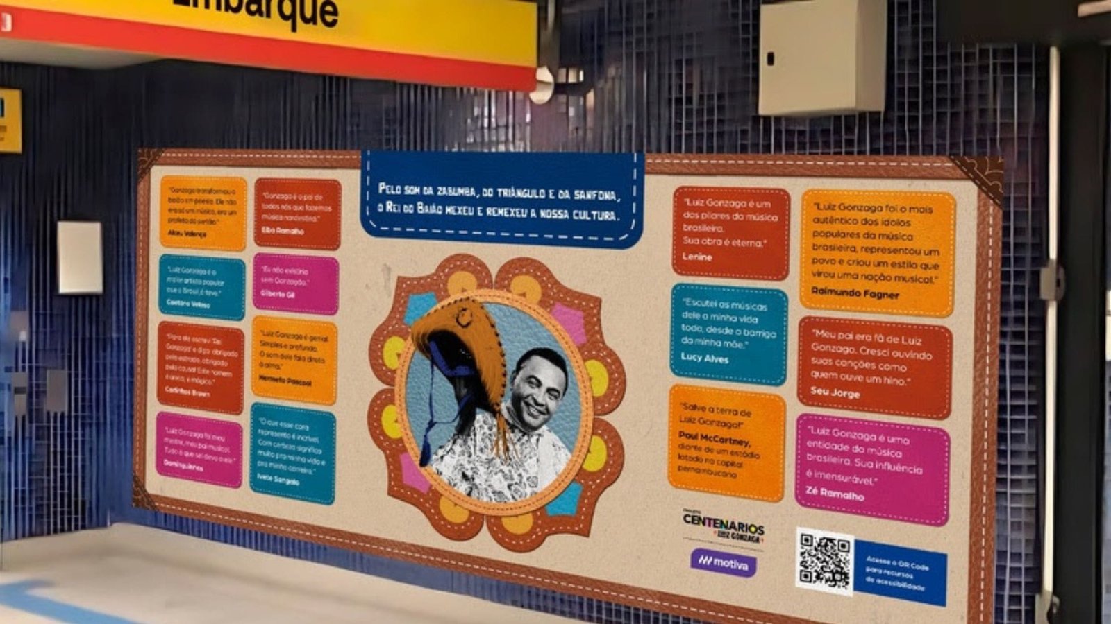 Banda Rastapé abre exposição da Motiva em homenagem a Luiz Gonzaga na Estação República, da Linha 4 - Amarela