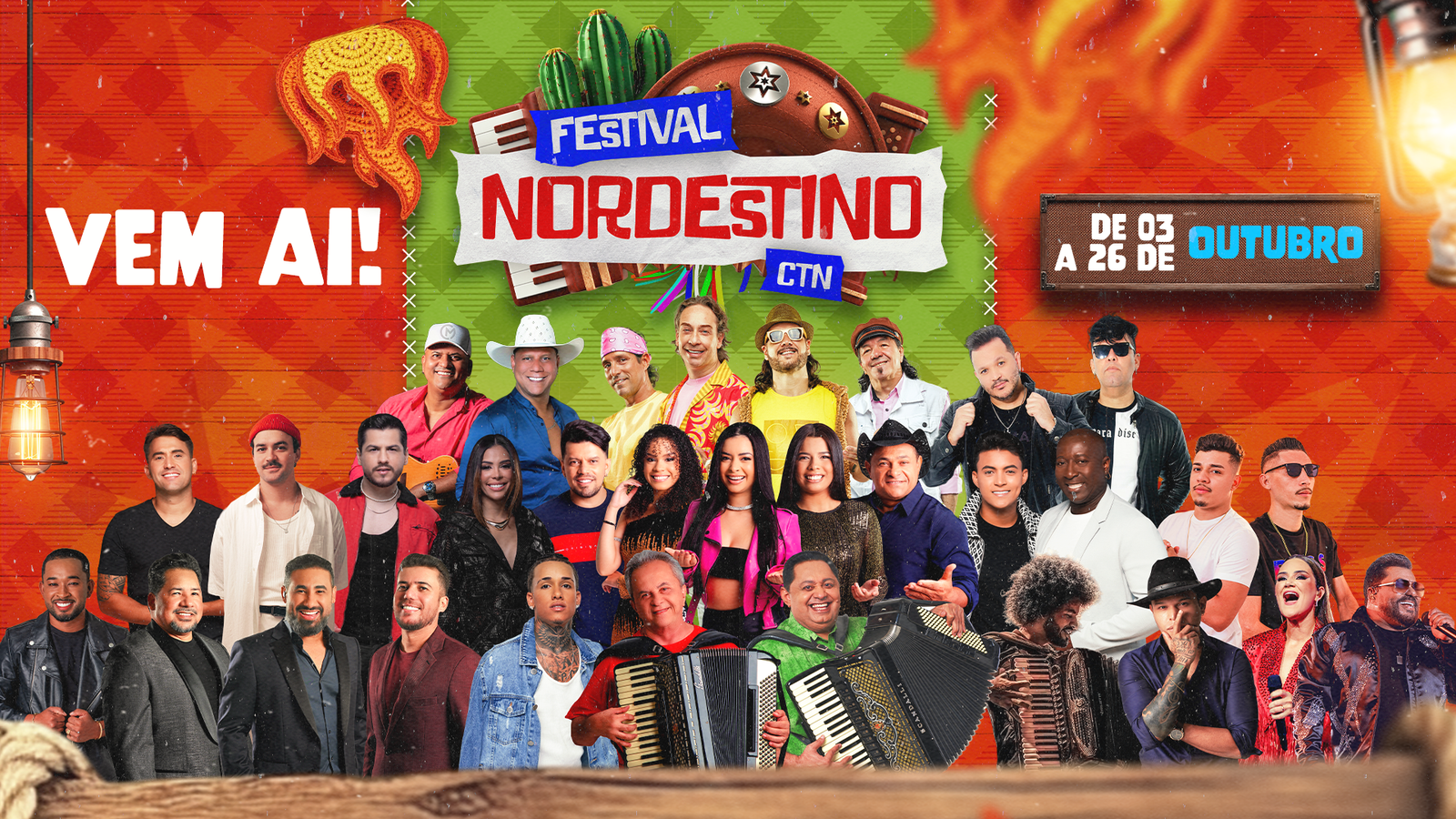 Festival Nordestino do CTN 2025: shows, cultura e gastronomia em homenagem ao Dia do Nordestino