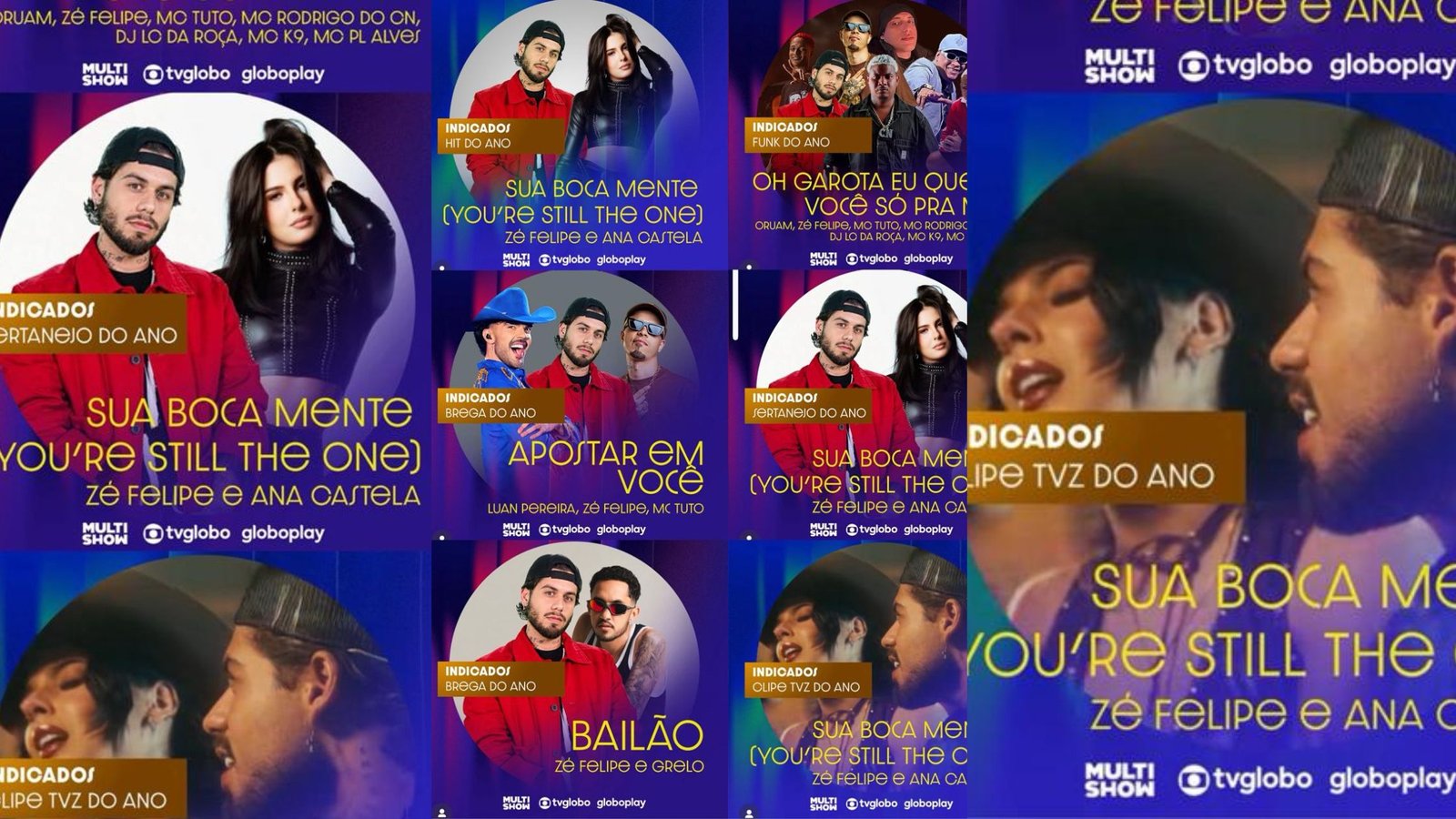 Recorde de sucesso: Zé Felipe indicado em 6 categorias no Prêmio Multishow