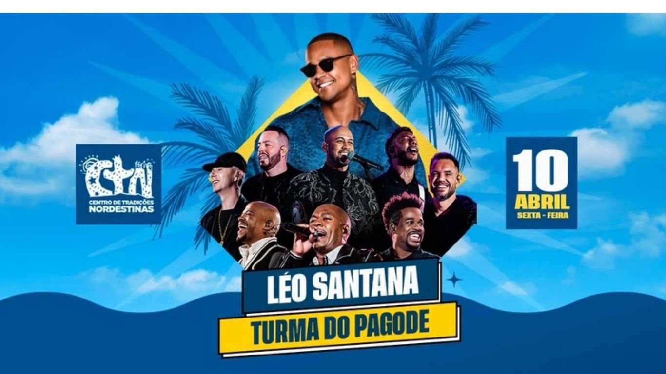 Léo Santana e Turma do Pagode botam swing baiano no CTN dia 10 de abril