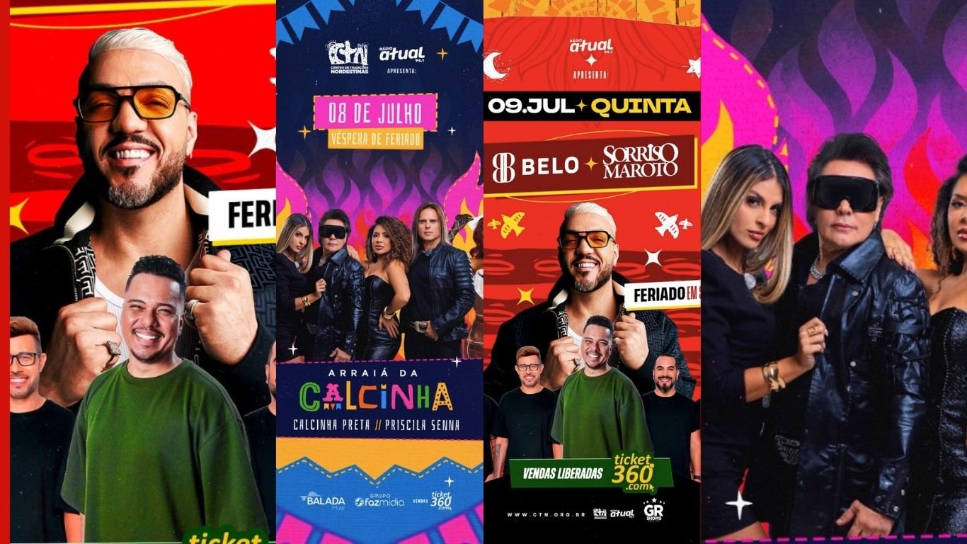Do forró ao pagode: CTN recebe Calcinha Preta, Priscila Senna, Belo e Sorriso Maroto
