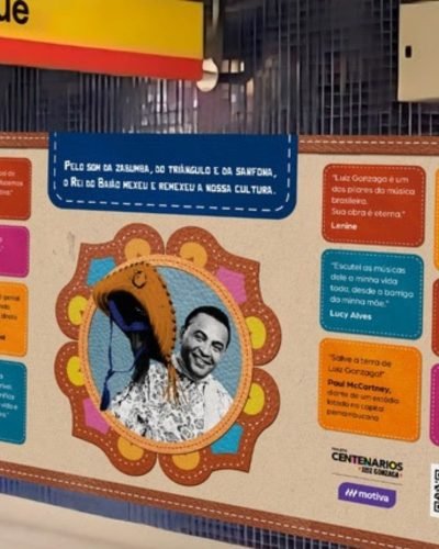Banda Rastapé abre exposição da Motiva em homenagem a Luiz Gonzaga na Estação República, da Linha 4 - Amarela