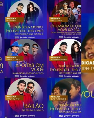 Recorde de sucesso: Zé Felipe indicado em 6 categorias no Prêmio Multishow
